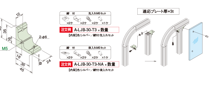 30連結BブラケットT3