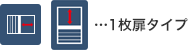 1枚扉タイプ