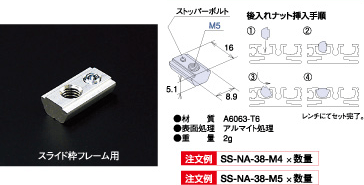 SS後入れナット