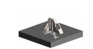 (2)スパナを使い側面よりアンカーボルトのナットを締め込み固定。