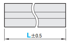 指定寸法の±0.5mm以下です