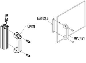 樹脂外付取手使用例