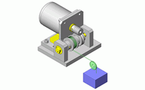 No.000181 小型モータ軸のスラスト荷重対策