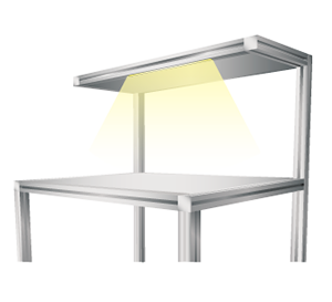 アルミフレームで作った作業台