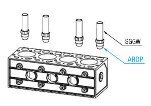 エンジンブロックの水切り