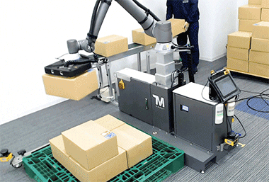 ロボットの作業の様子